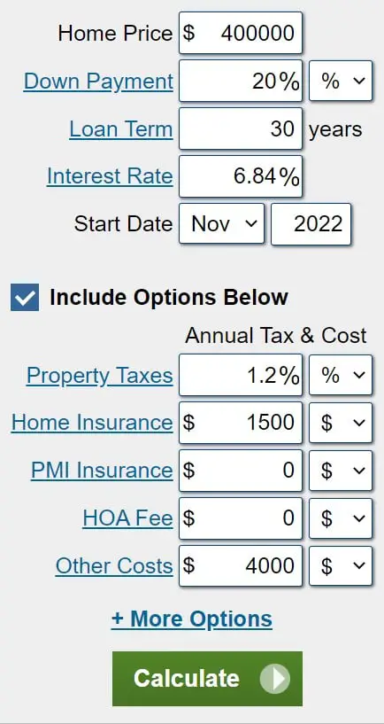 40 year mortgage calculator net