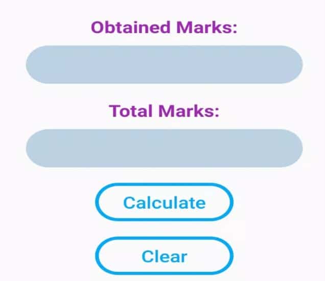 Marks Percentage Calculator by Apkfear