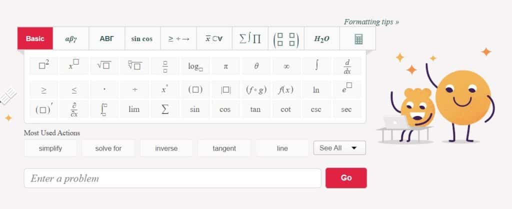 algebra math calculator symbolab