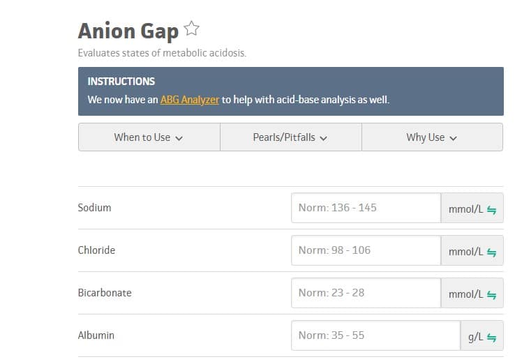 anion gap mdcalc