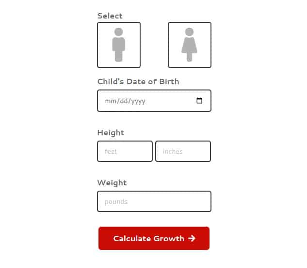 baby growth calculator healthy heights
