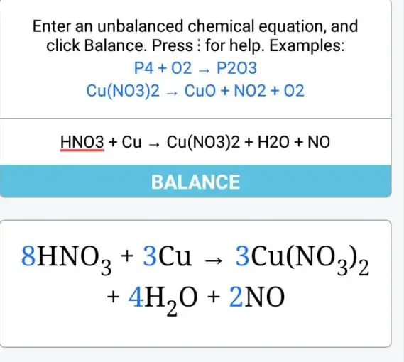 balance chemical equation calculator Imel Rautenbach