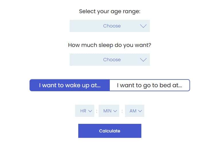 bedtime calculator sleep foundation