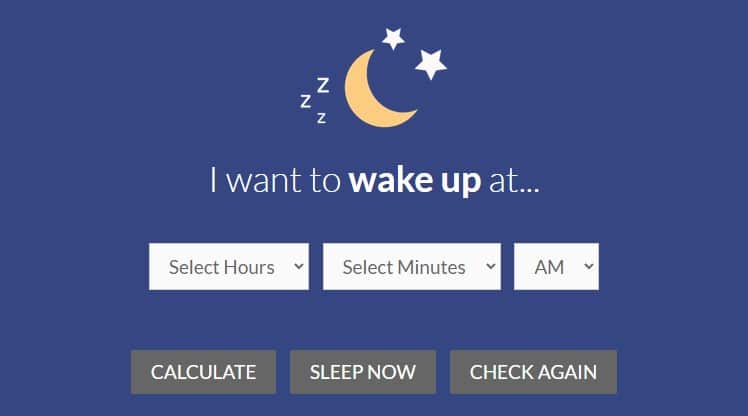 bedtime calculator sleepopolis