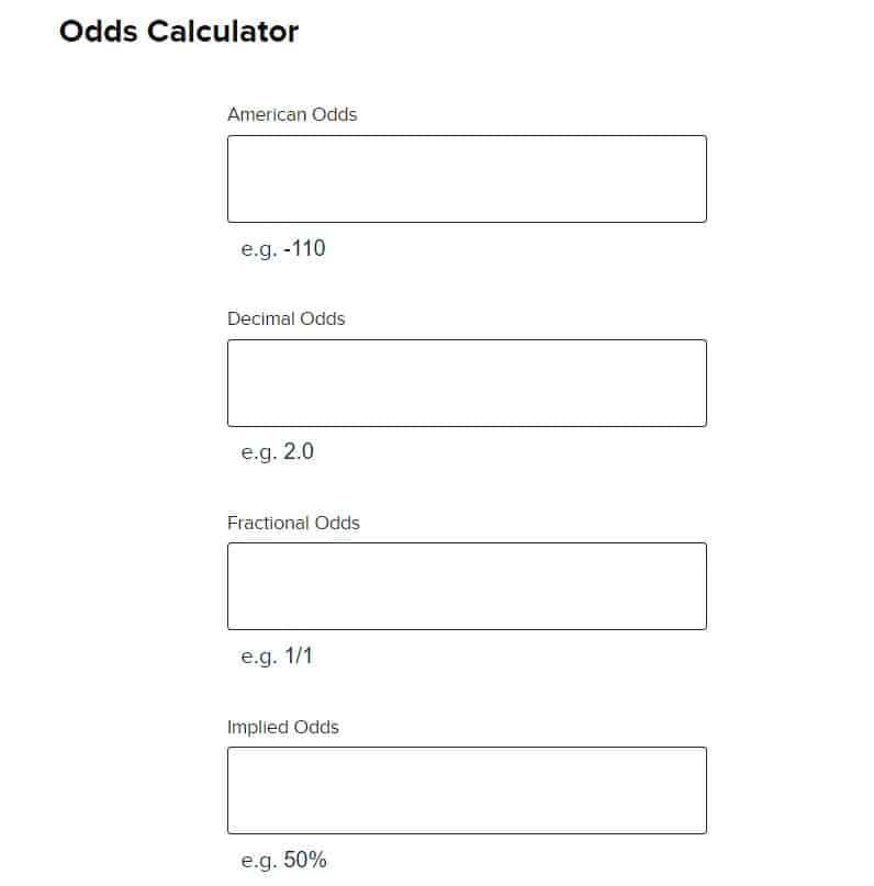 best odds payout calculator sportsline