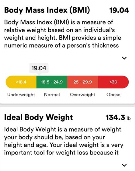 bmi calculator body mass index app