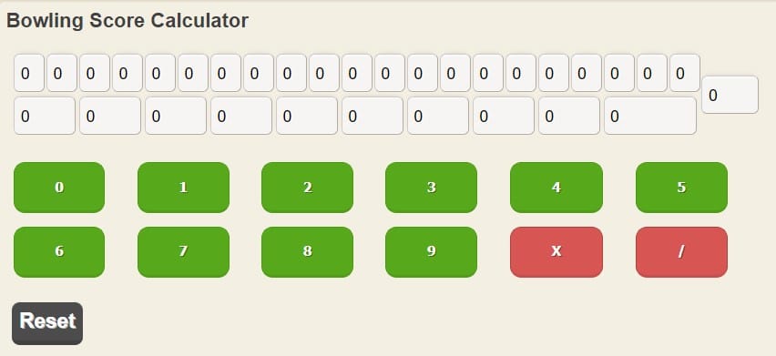 bowling calculator easy calculation