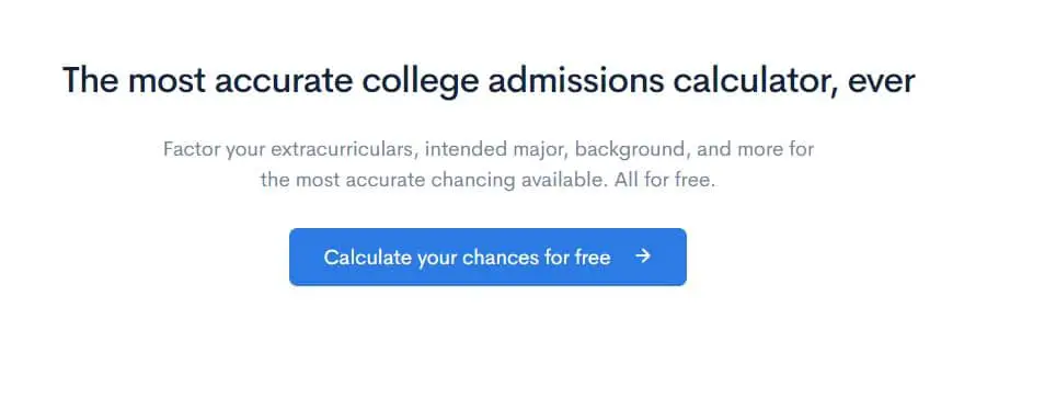 college acceptance calculator college vine