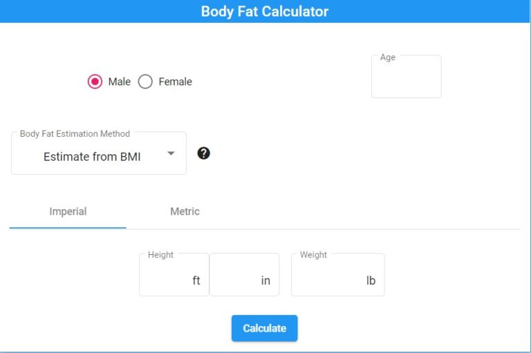 5 Best Body Fat Percentage Calculator JSCalc Blog