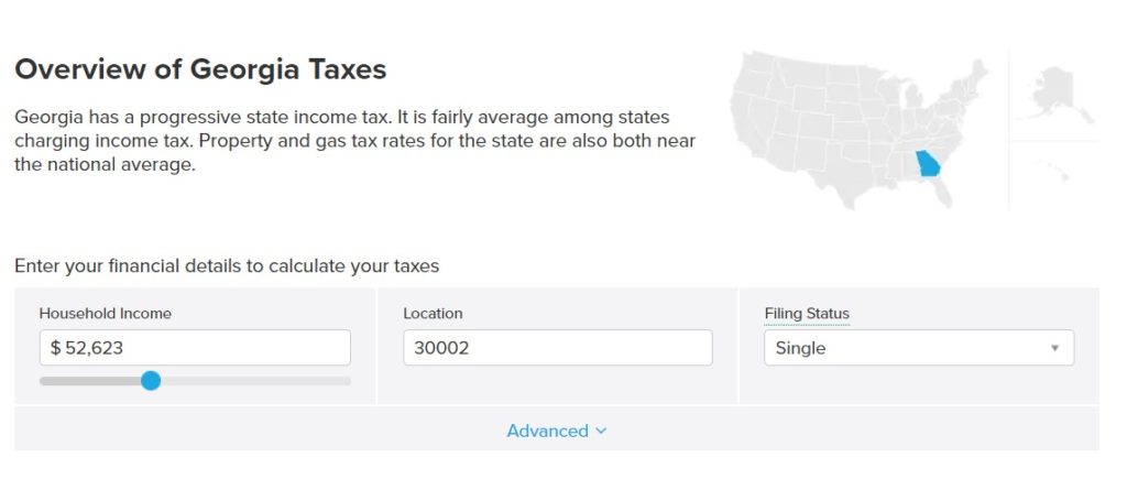 georgia tax calculator smart asset