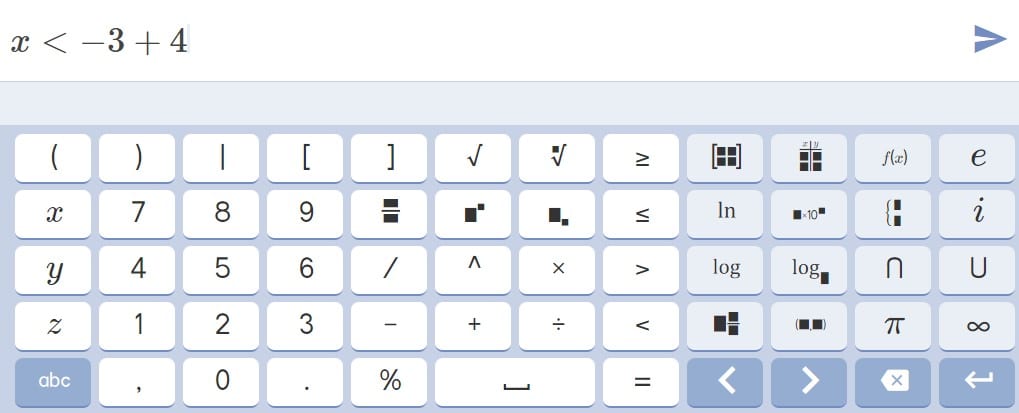 inequality mathway