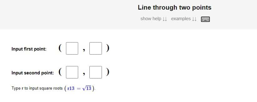 line equation calculator mathportal