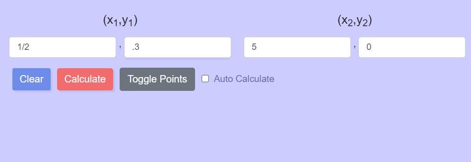 line equation calculator mathwarehouse