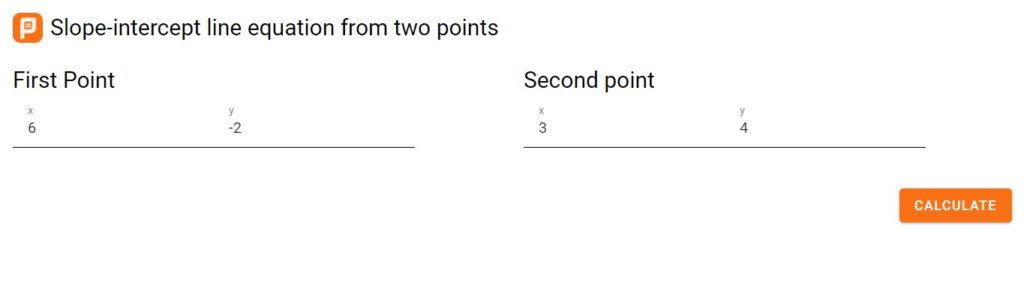 line equation calculator planetcalc