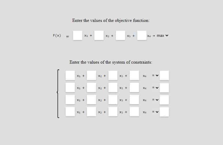 linprog simplex calculator