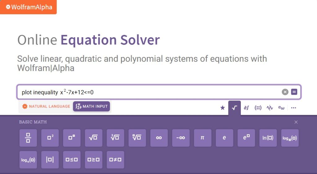 literal equation wolframalpha