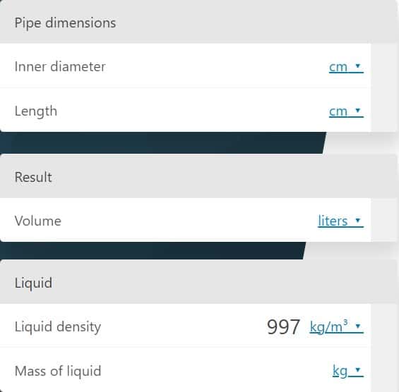 pipe volume calculator omni calculator