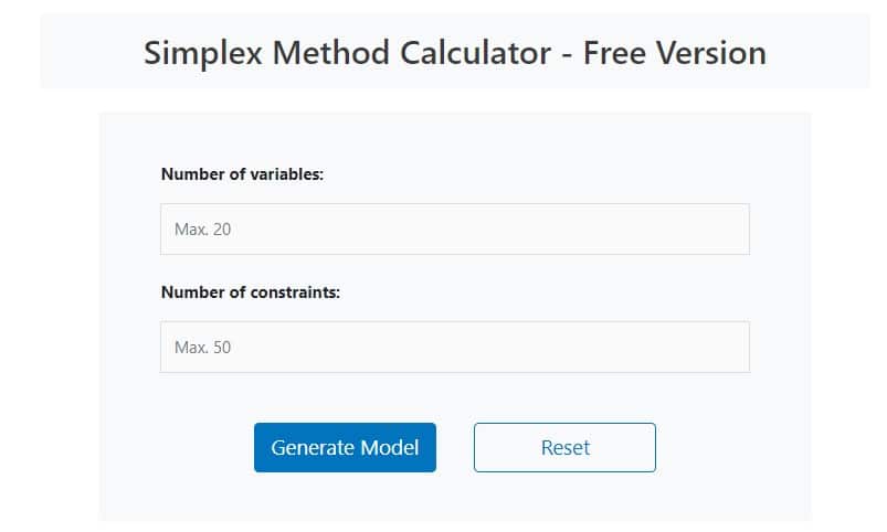 simplex calculator pm calculator