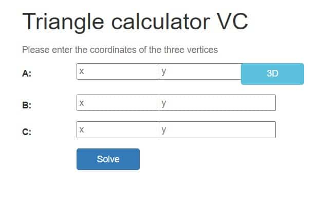 solve the triangle calculator triangle calculator