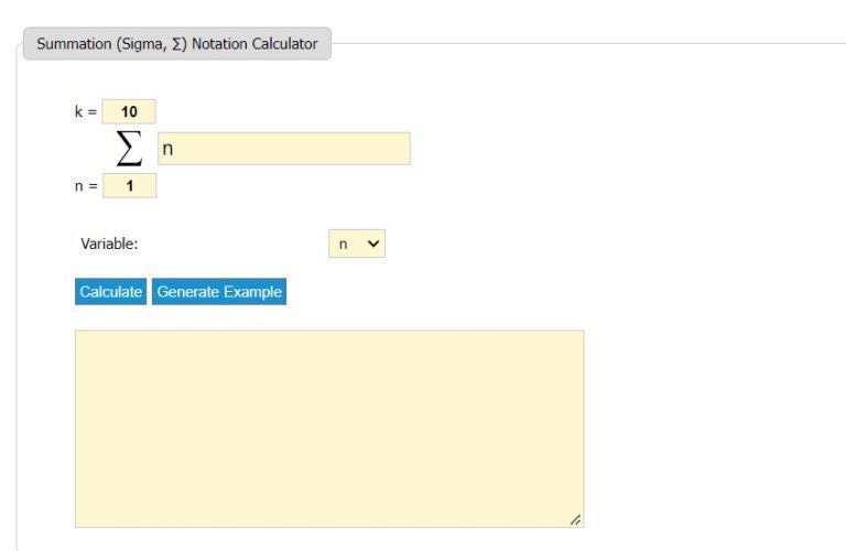 4 Best Summation Notation Calculator - JSCalc Blog