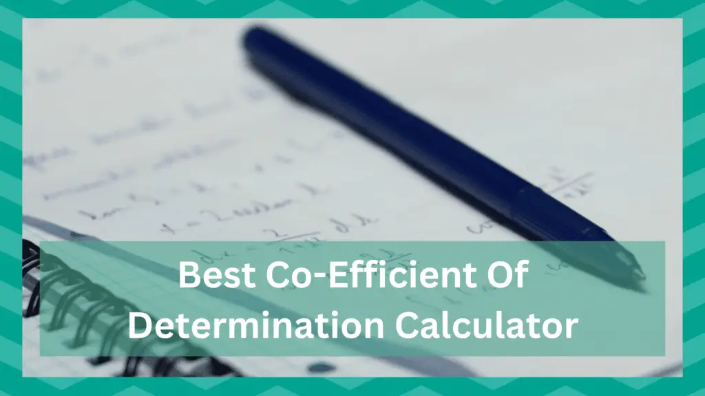 best coefficient of determination calculator
