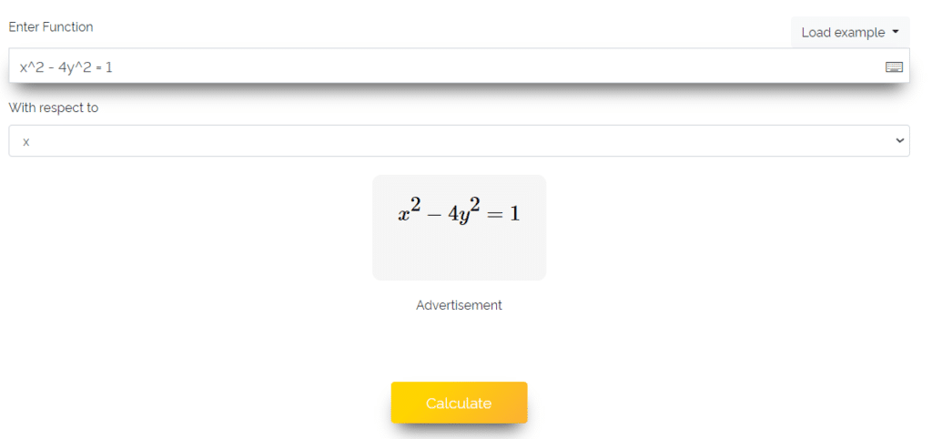 implicit derivative calculator calculator derivative