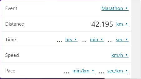 marathon calculator omni calculator