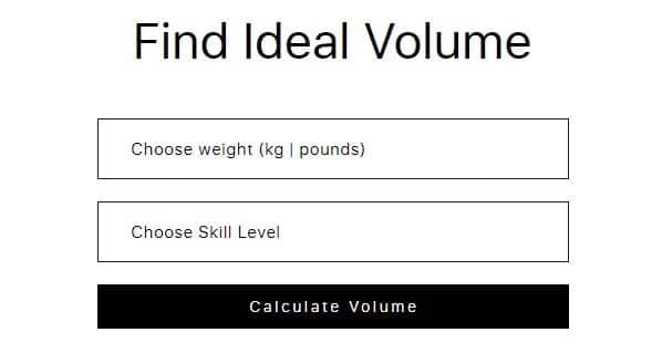 surfboard volume calculator firewire