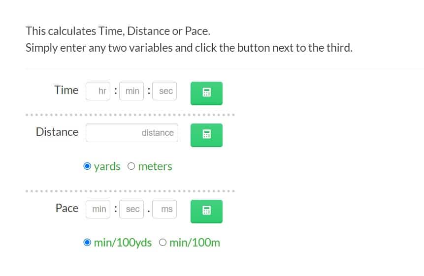 swim pace calculator davek jaer