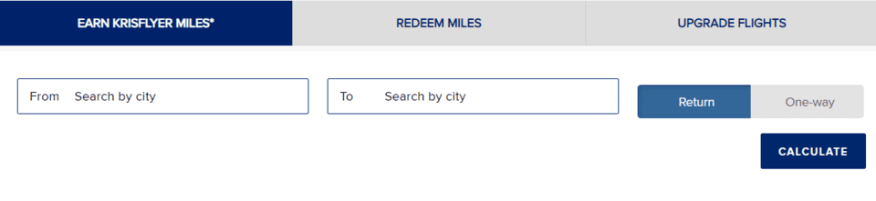 air miles calculator singapore airlines