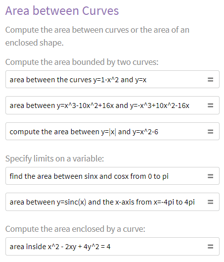 area between two curves calculator wolfram alpha