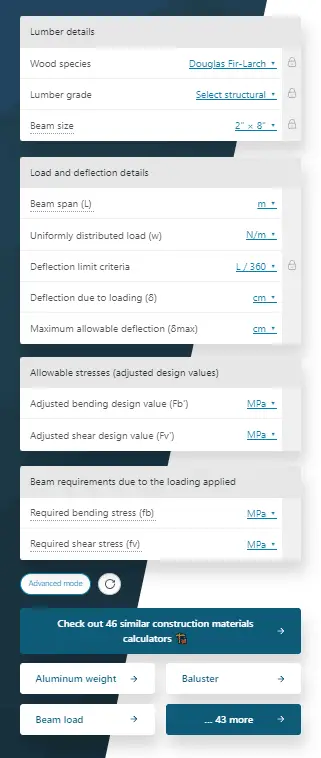 beam span calculator omni calculator