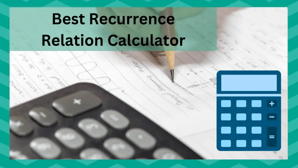 best recurrence relation calculator