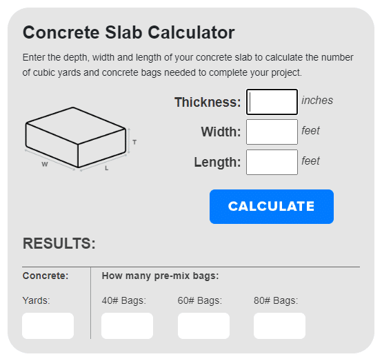 concrete footing calculator concrete network