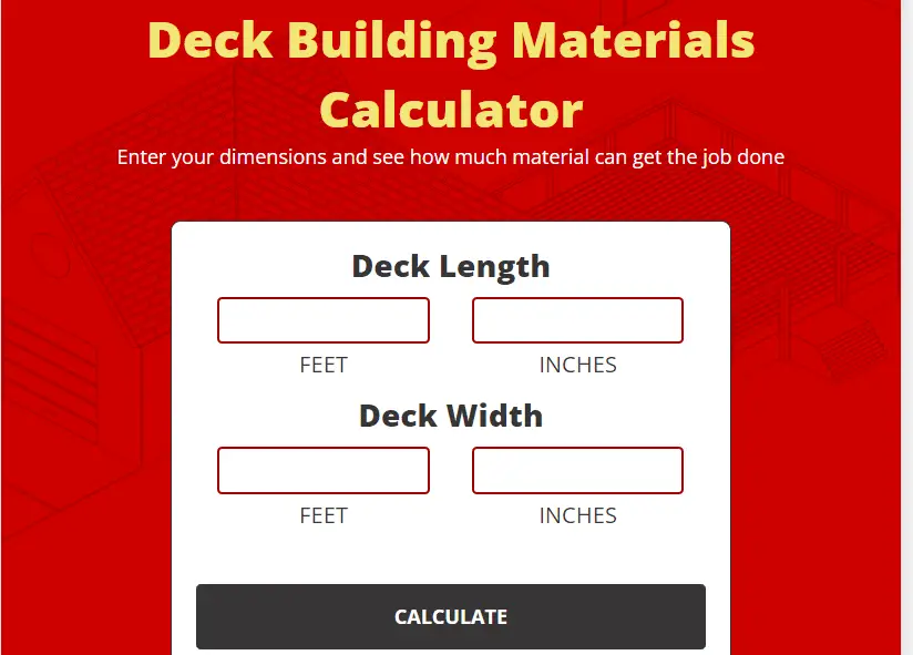 deck material calculator mrhandyman