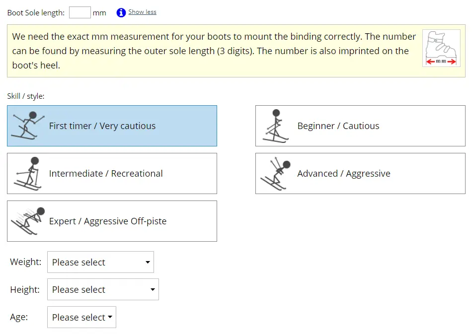 din setting calculator skatepro