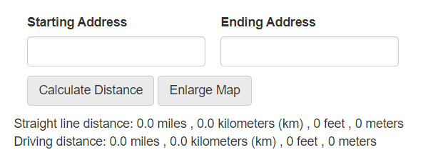 driving distance calculator math developers