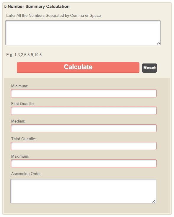 five number summary calculator easy calculation