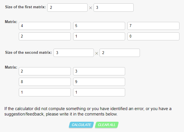 multiply matrix calculator emath help