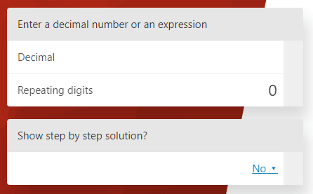 repeating decimal to fraction calculator omni