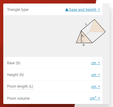 triangular prism volume calculator omni calculator