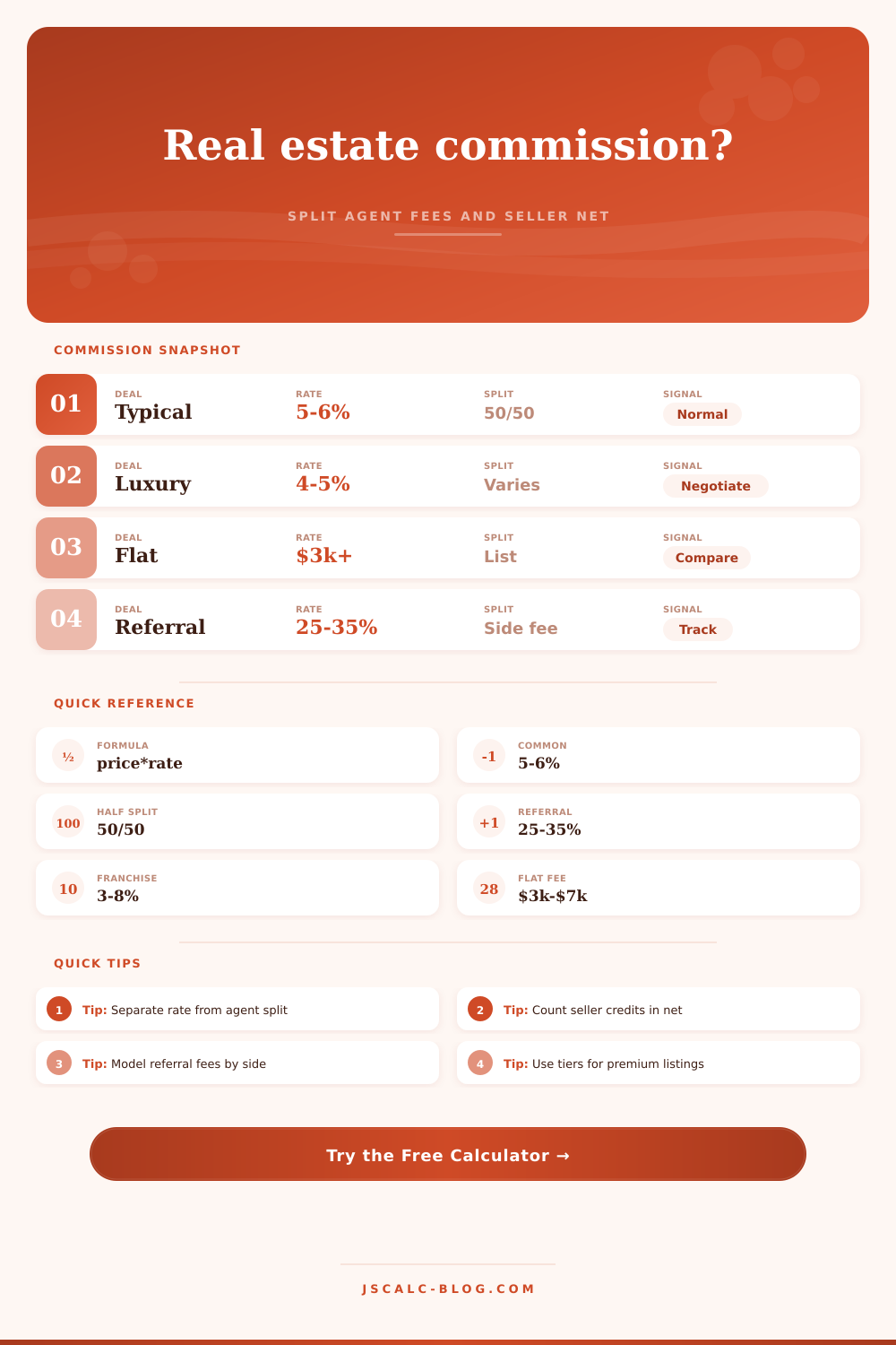 Real Estate Commission Calculator